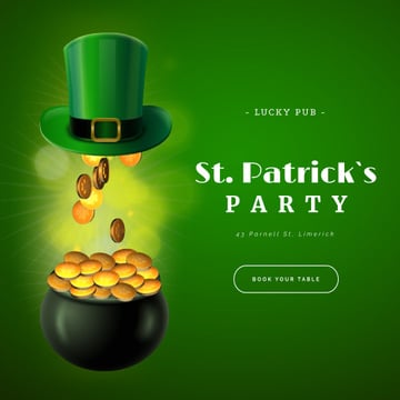 Saint Patrick's Day Party celebration things