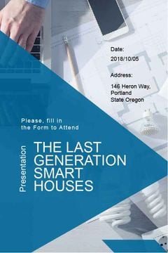 Presentation banner for smart houses expo
