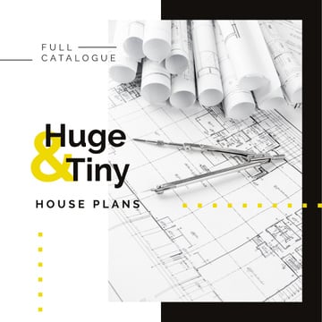 House plans Architectural prints on table