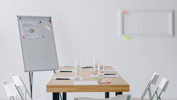 Modern white Office meeting room
