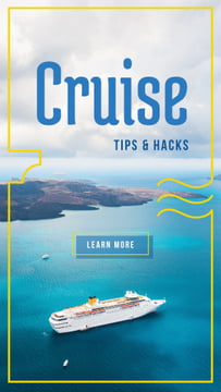 Cruise ship in sea