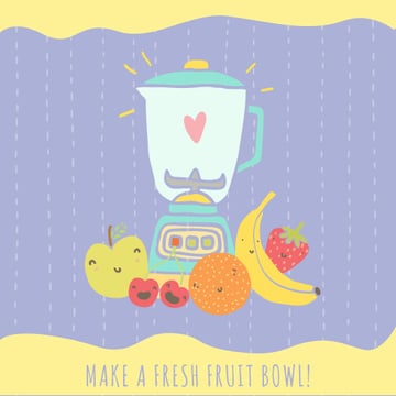 Fresh fruits illustration