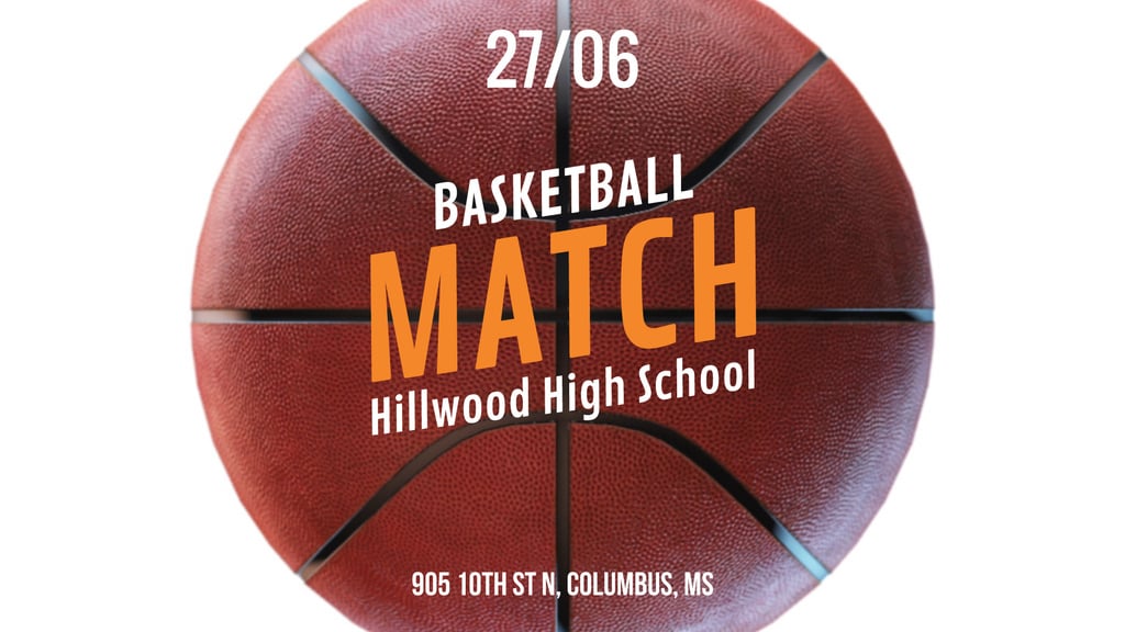 Basketball Match Announcement Rotating Ball | Full Hd Video Template — Créer un visuel Basketball Match Announcement Rotating Ball | Full Hd Video Template — Créer un visuel