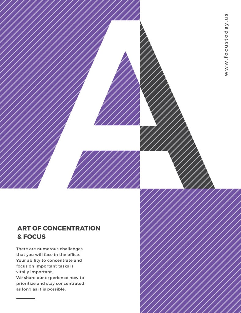 Art of concentration technique on Letter — ein Design erstellen Art of concentration technique on Letter — ein Design erstellen