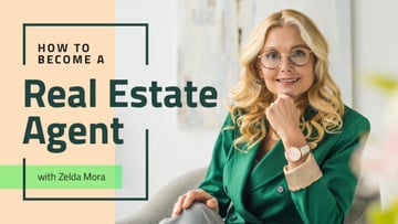 Real Estate Agent Smiling Confident Woman