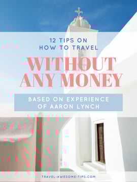 Travelling without money ad