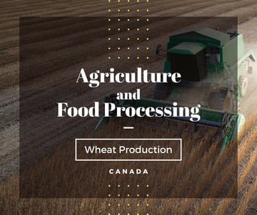 Canada Agriculture Harvester working in field
