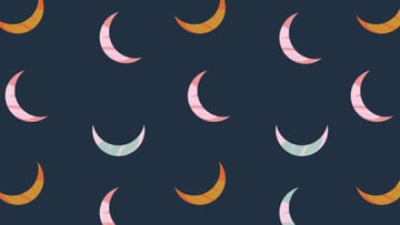 Colorful Moons pattern