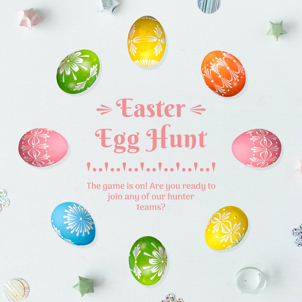 Coloured Easter eggs in Circle — Create a Design Coloured Easter eggs in Circle — Create a Design
