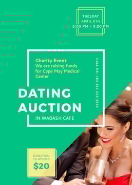 Dating Auction in Wabash Cafe