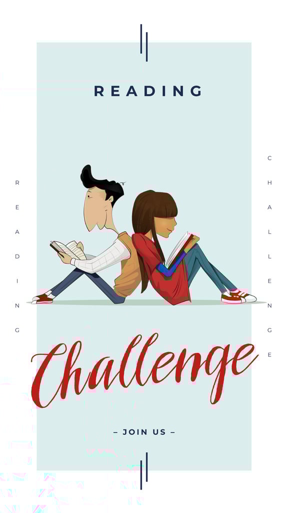 Students reading books — ein Design erstellen Students reading books — ein Design erstellen