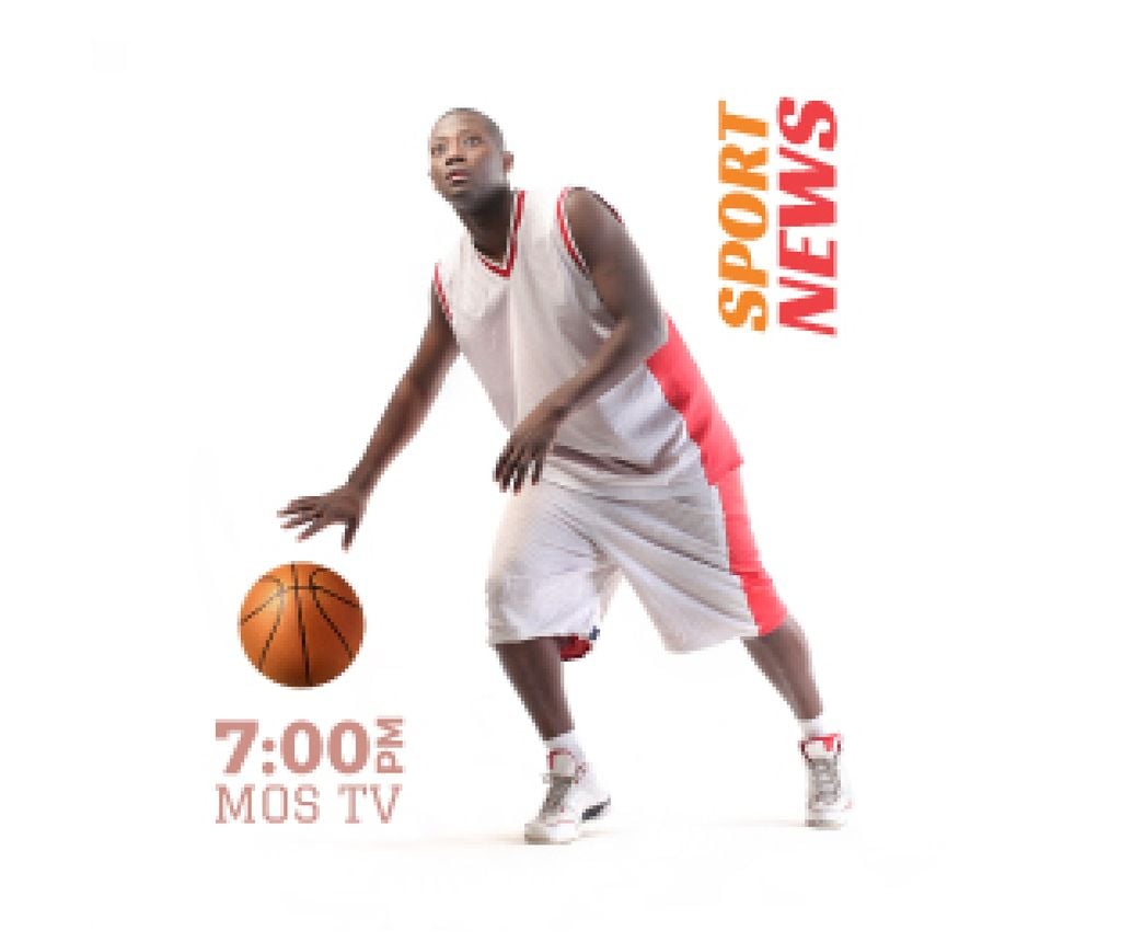 Sport News Announcement Basketball Player — ein Design erstellen Sport News Announcement Basketball Player — ein Design erstellen