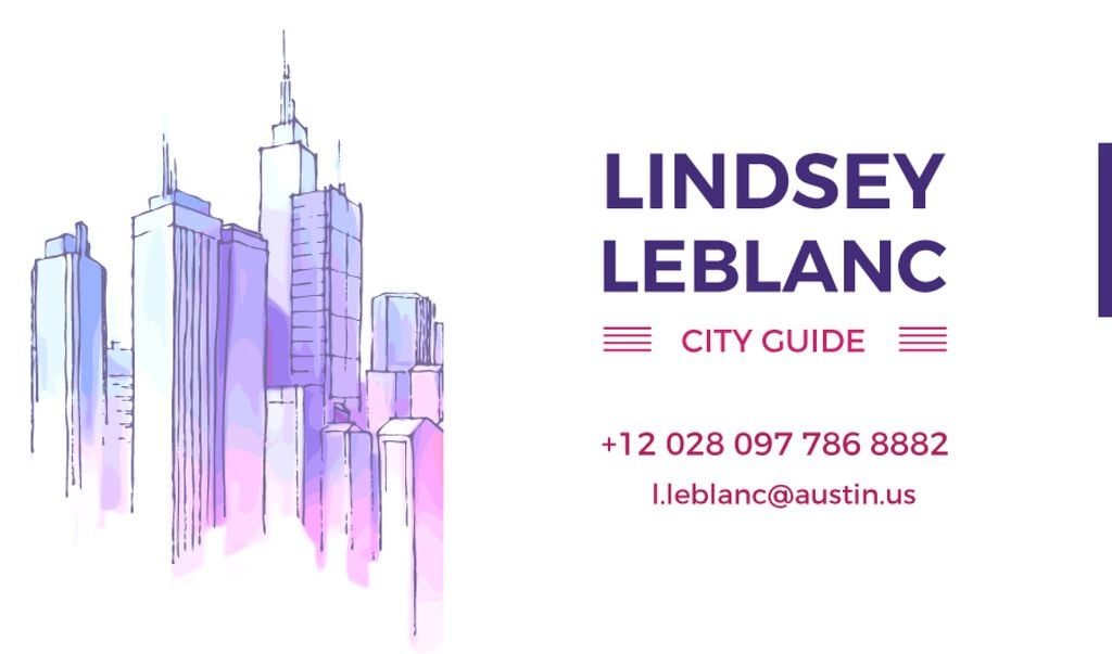 City Guide Ad Skyscrapers in Blue — Maak een ontwerp City Guide Ad Skyscrapers in Blue — Maak een ontwerp
