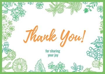 Thank you card