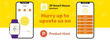 Product Hunt Launch Ad with Smart Home App on Screen