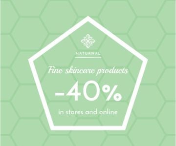 Skincare products sale advertisement