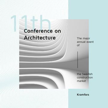 Conference Announcement Futuristic Concrete Structure Walls