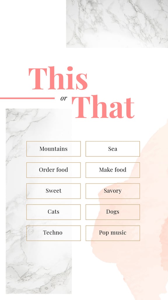 This or That Form on Colorful Textures — Створити дизайн This or That Form on Colorful Textures — Створити дизайн