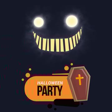 Scary glowing ghost