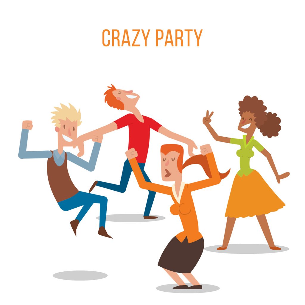 People dancing at a party — ein Design erstellen People dancing at a party — ein Design erstellen