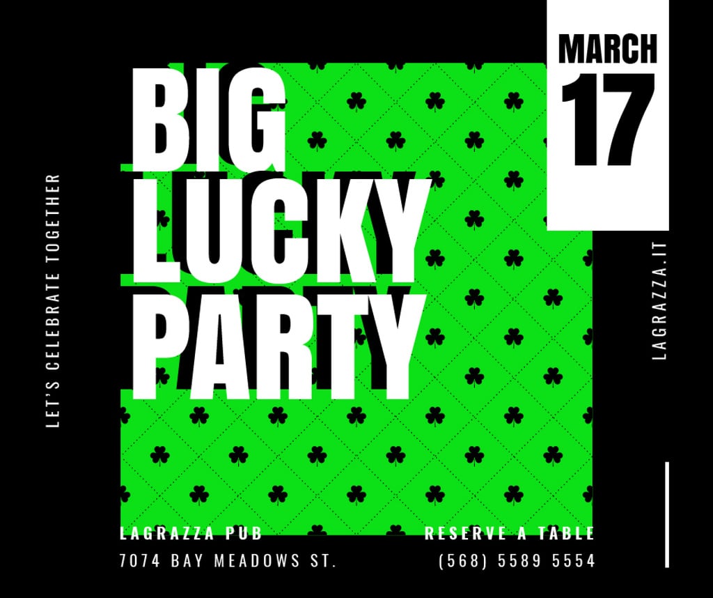 Saint Patrick's Day party invitation — Crear un diseño Saint Patrick's Day party invitation — Crear un diseño