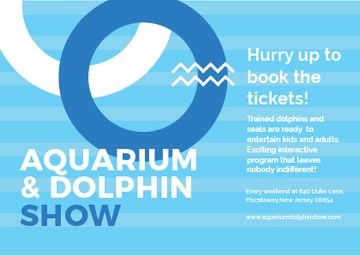 Aquarium & Dolphin show Announcement