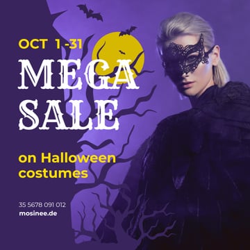 Halloween Costumes Sale Woman in Mask