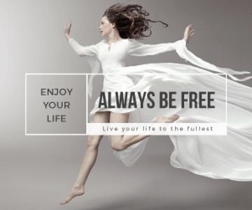 Inspiration Quote Woman Dancer Jumping