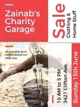 Zainab's charity Garage
