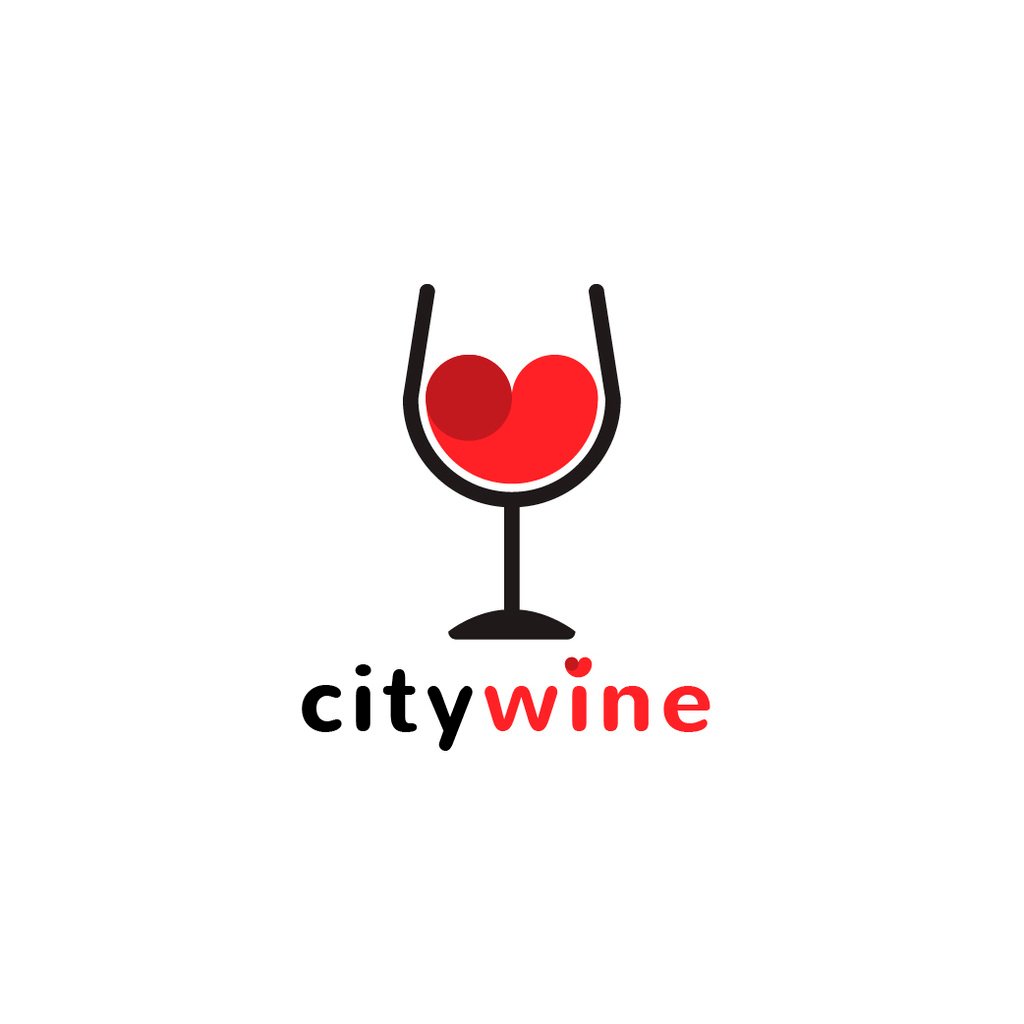 Wine Guide with Red Heart in Glass — Создать дизайн Wine Guide with Red Heart in Glass — Создать дизайн