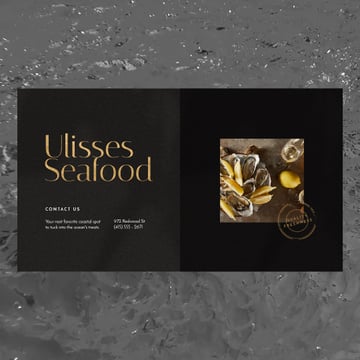 Seafood Bar Promotion Oysters on a Plate