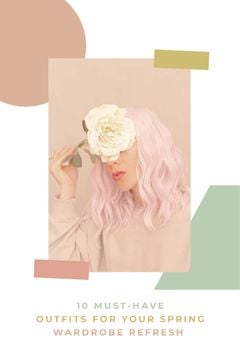 Tender Girl with Pink Hair