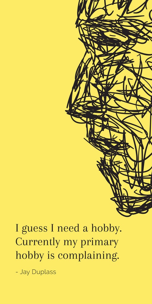 Hobby Quote with creative Portrait — ein Design erstellen Hobby Quote with creative Portrait — ein Design erstellen