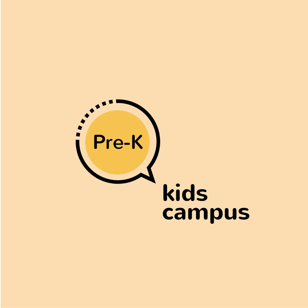 Kids Campus Ad Speech Bubble Icon – Stwórz projekt Kids Campus Ad Speech Bubble Icon – Stwórz projekt