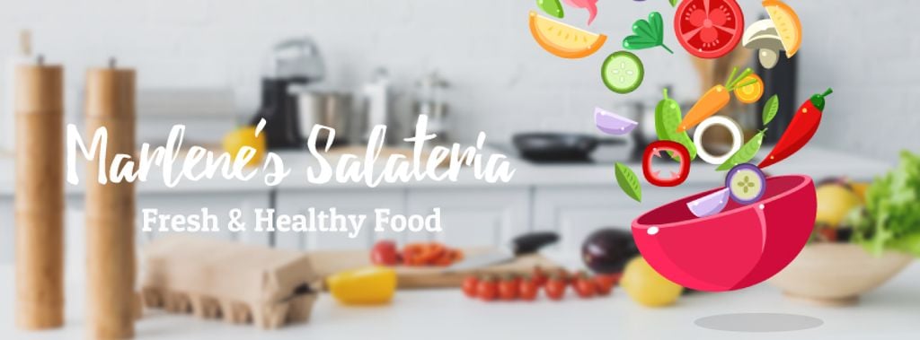 Cooking healthy vegetable salad — Create a Design Cooking healthy vegetable salad — Create a Design