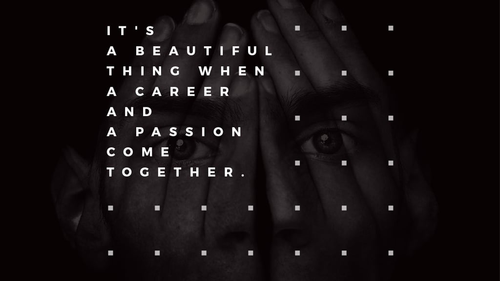 Career inspirational Quote on Man face — Создать дизайн Career inspirational Quote on Man face — Создать дизайн