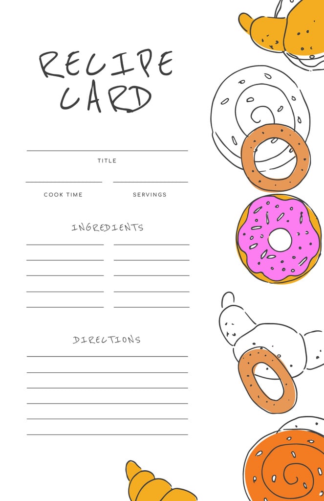 Funny Illustration of Donuts and Croissants - Bir Tasarım Oluşturun Funny Illustration of Donuts and Croissants - Bir Tasarım Oluşturun