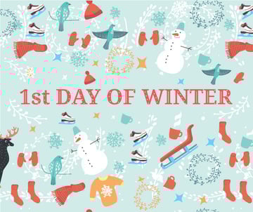 first day of Winter illustration