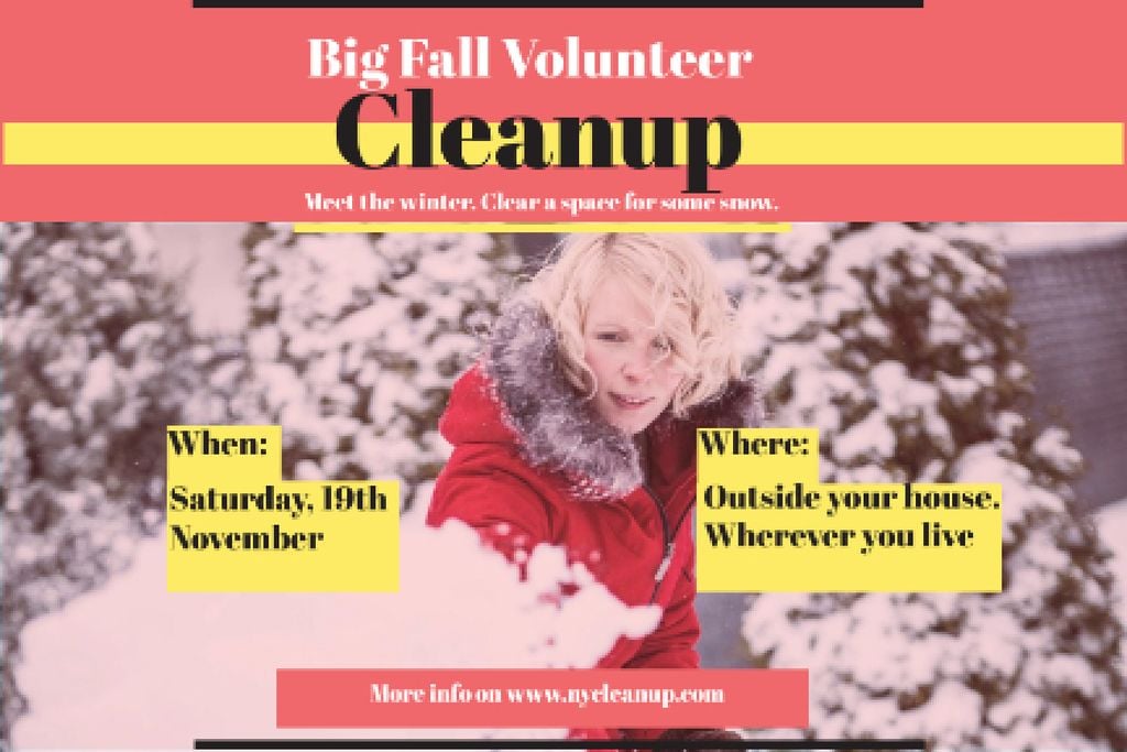 Winter Volunteer clean up — ein Design erstellen Winter Volunteer clean up — ein Design erstellen