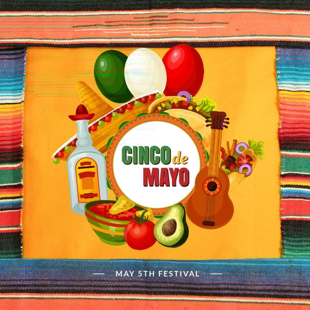 Cynco de Mayo Mexican bright Celebration — ein Design erstellen Cynco de Mayo Mexican bright Celebration — ein Design erstellen