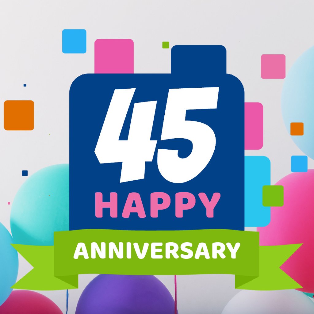 Anniversary celebration with Colourful Squares — Create a Design Anniversary celebration with Colourful Squares — Create a Design