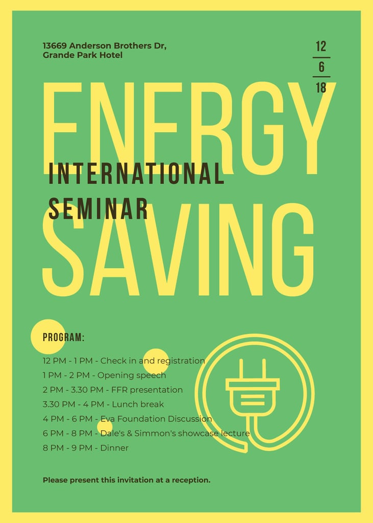 Socket logo with frame for Energy Saving seminar — Maak een ontwerp Socket logo with frame for Energy Saving seminar — Maak een ontwerp