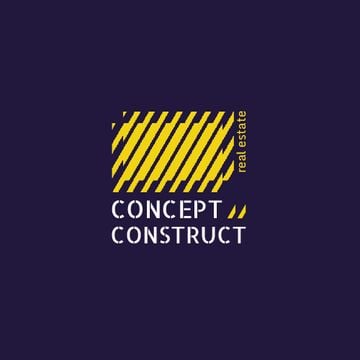 Construction Company Ad with Yellow Lines Texture