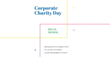 Corporate Charity Day Announcement