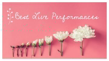 Event Invitation White Chrysanthemums on Pink | Youtube Thumbnail Template
