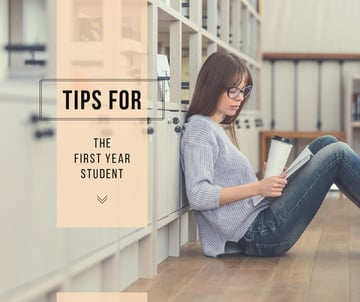 Education Tips Girl Reading in Library