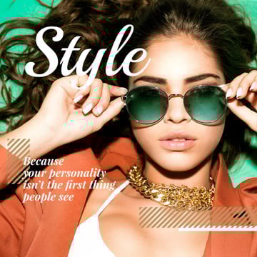 Beautiful Stylish Woman in Eyeglasses