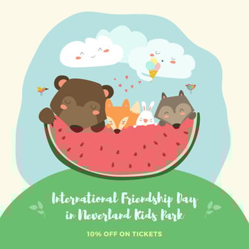 International friendship day poster