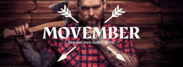 Lumberjack with mustache and beard