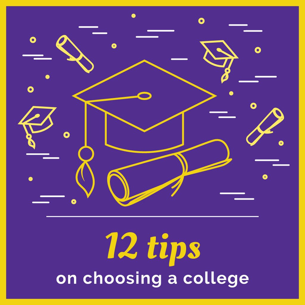 Choosing college tips poster — ein Design erstellen Choosing college tips poster — ein Design erstellen